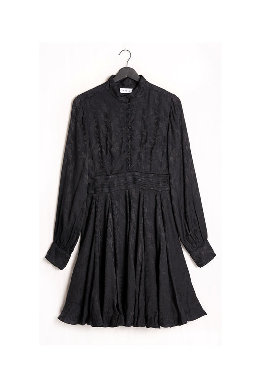 ELI JACQUARD DRESS - Black