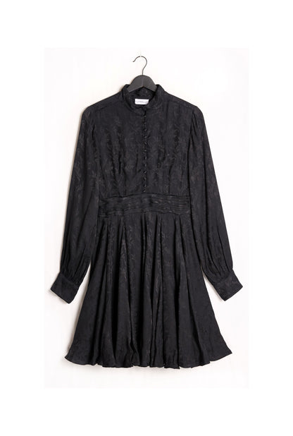 ELI JACQUARD DRESS - Black